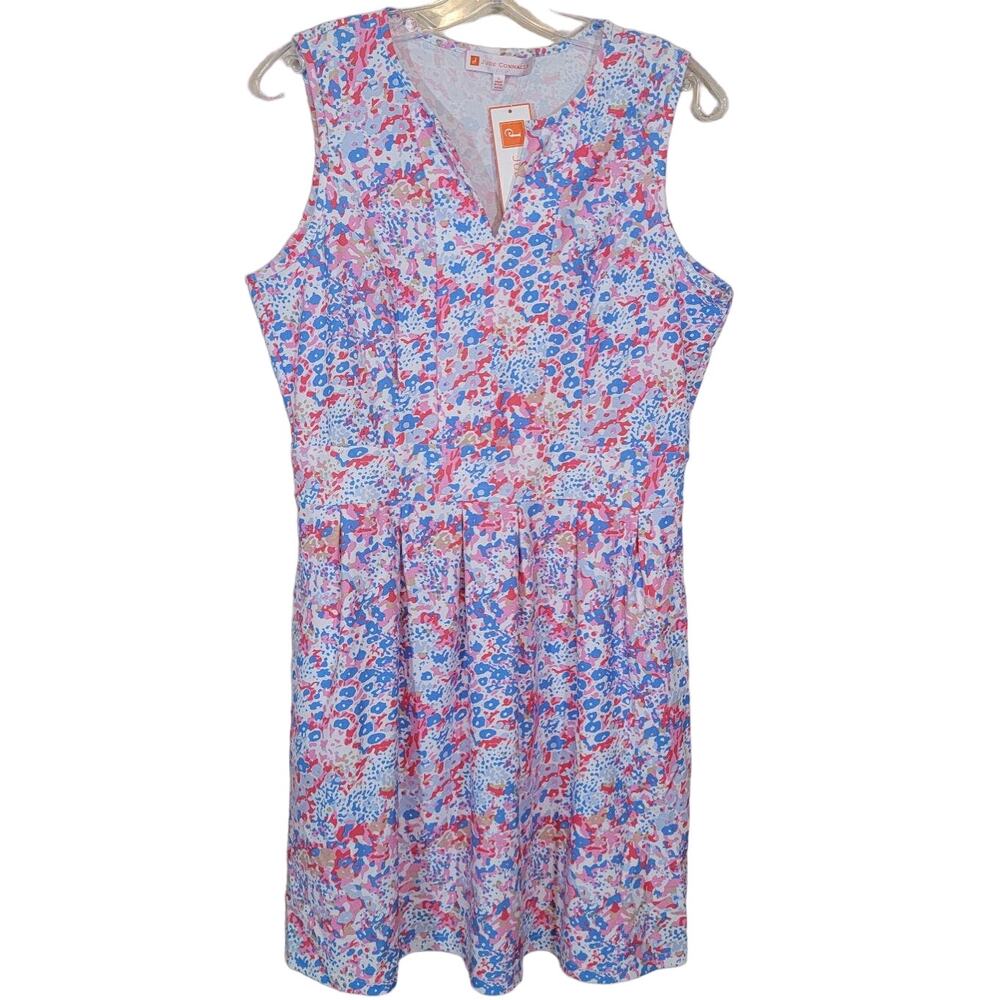Jude Connally Women's Watercolor Floral Mini Dress Multicolor Size Large NEW
